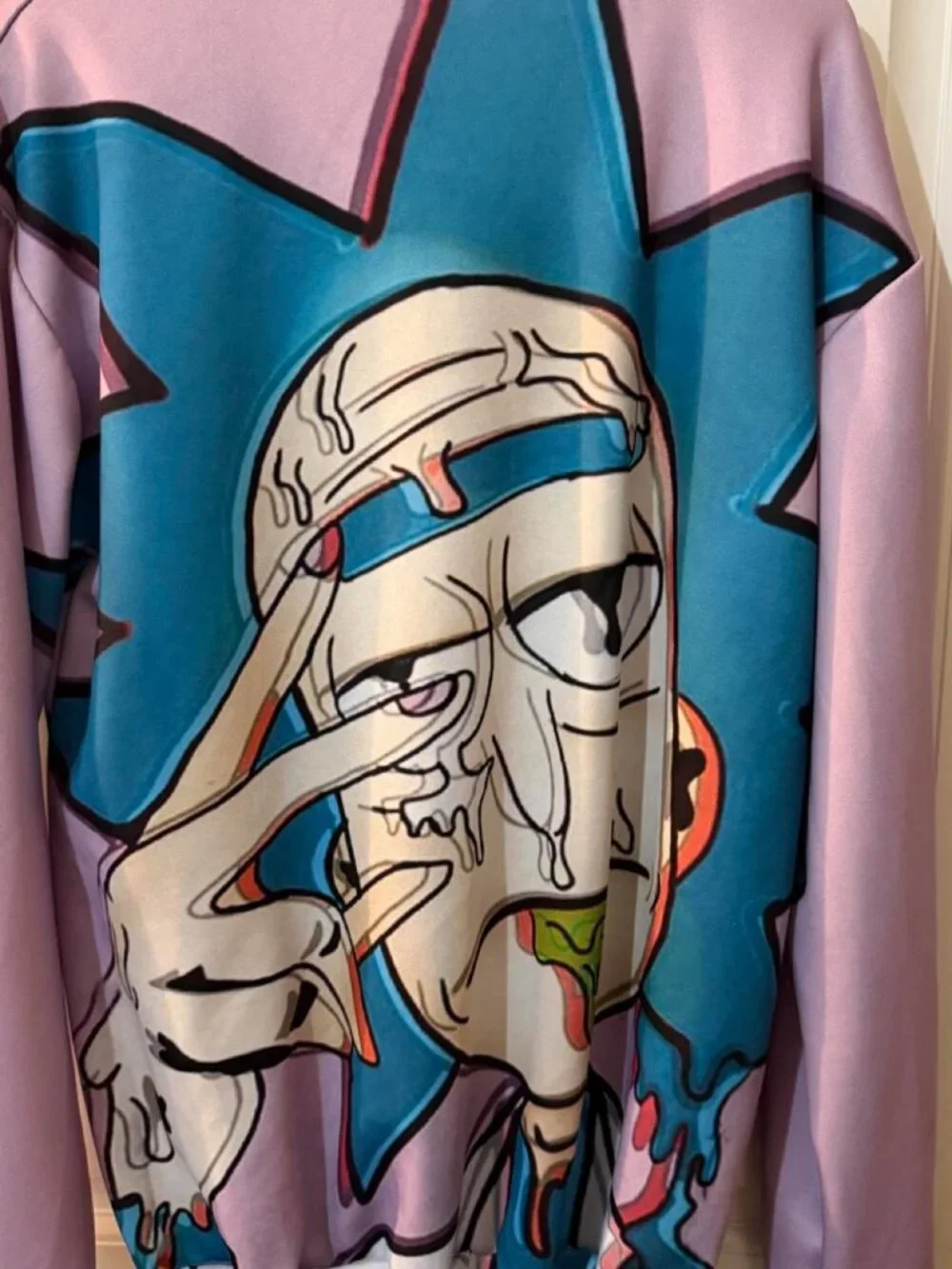 Rick and Morty Melting Rick Long Sleeve Shirt 5XL Graphic Adult Unbranded